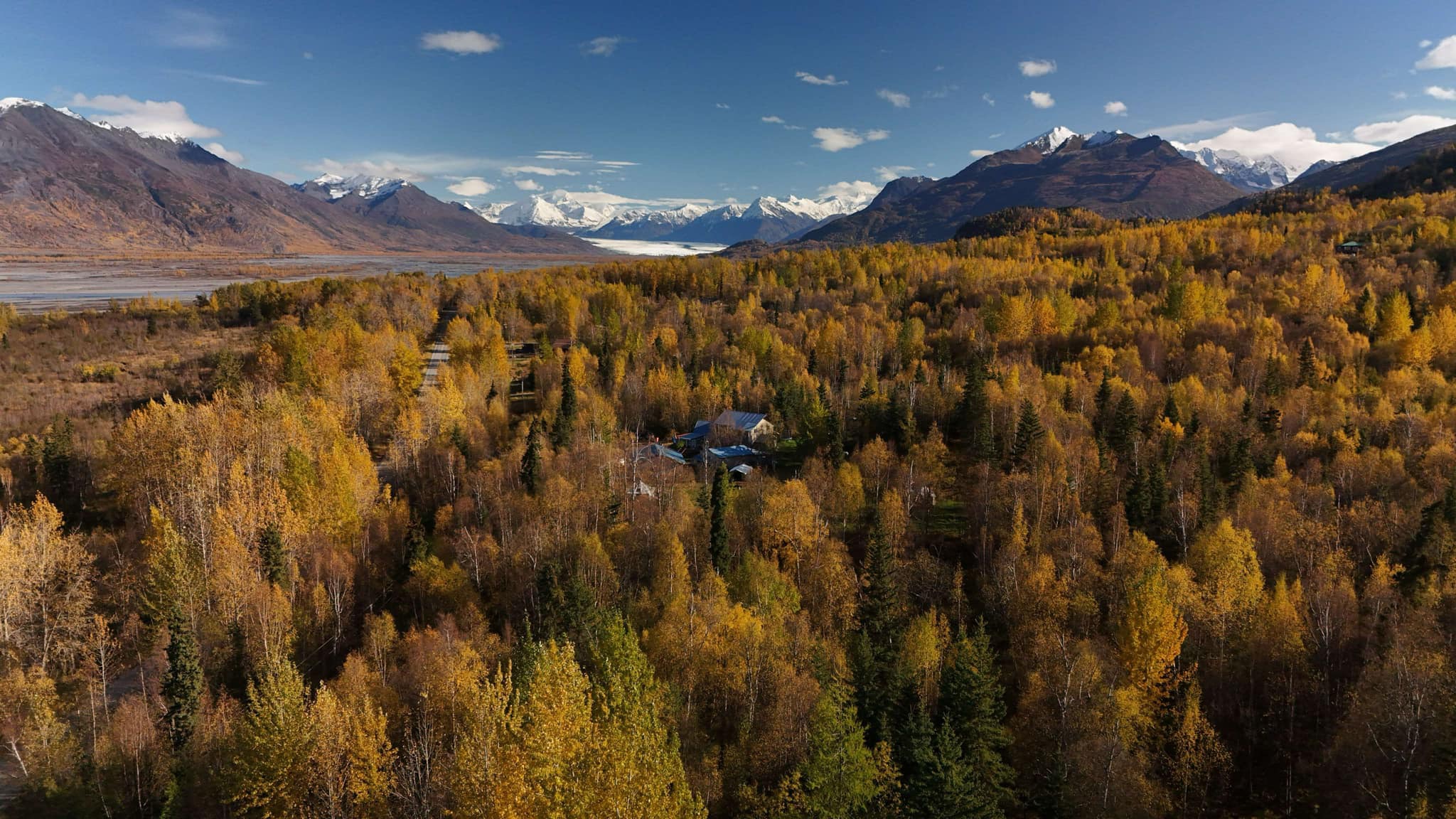 Шале «Бродячий лось» aerial view