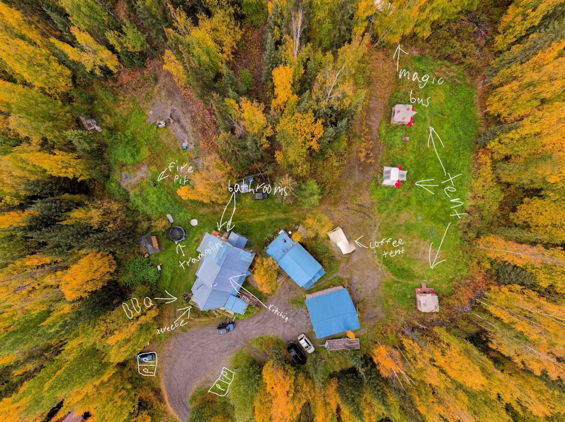 Большой Шатер aerial view